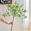 Nandina Artificial Green Plant Branch for Decor - Ideal for Living Rooms, Malls, Landscaping, Floor Ornaments, and Photography Props.
