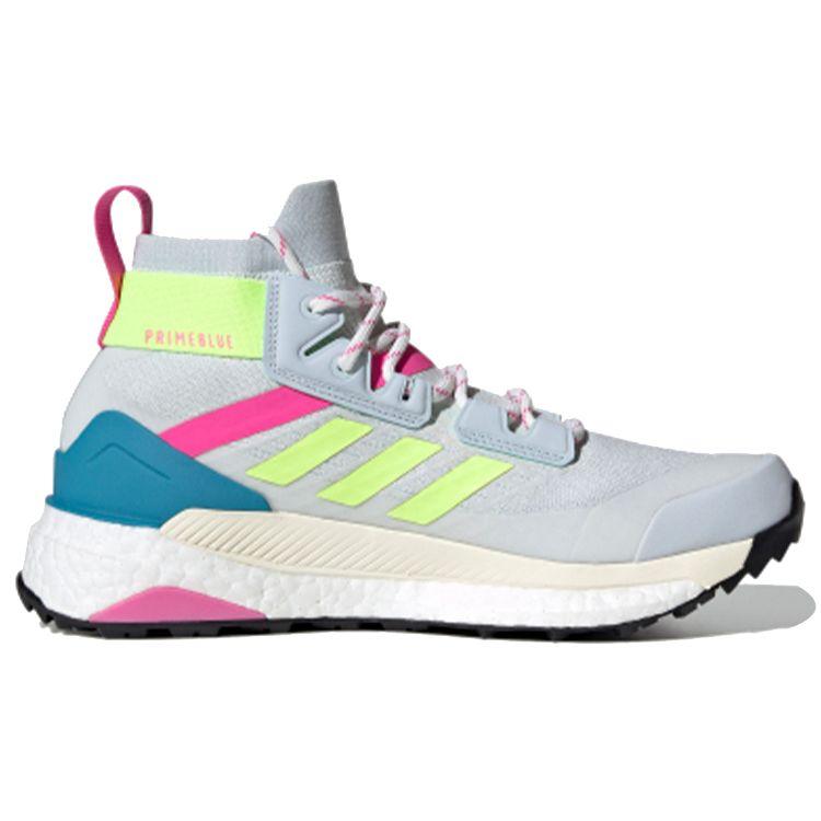 Adidas Terrex Free Hiker Primeblue Halo Blue Yellow Screaming Pink Women Sneakers Hi-Res-Yellow FY7336