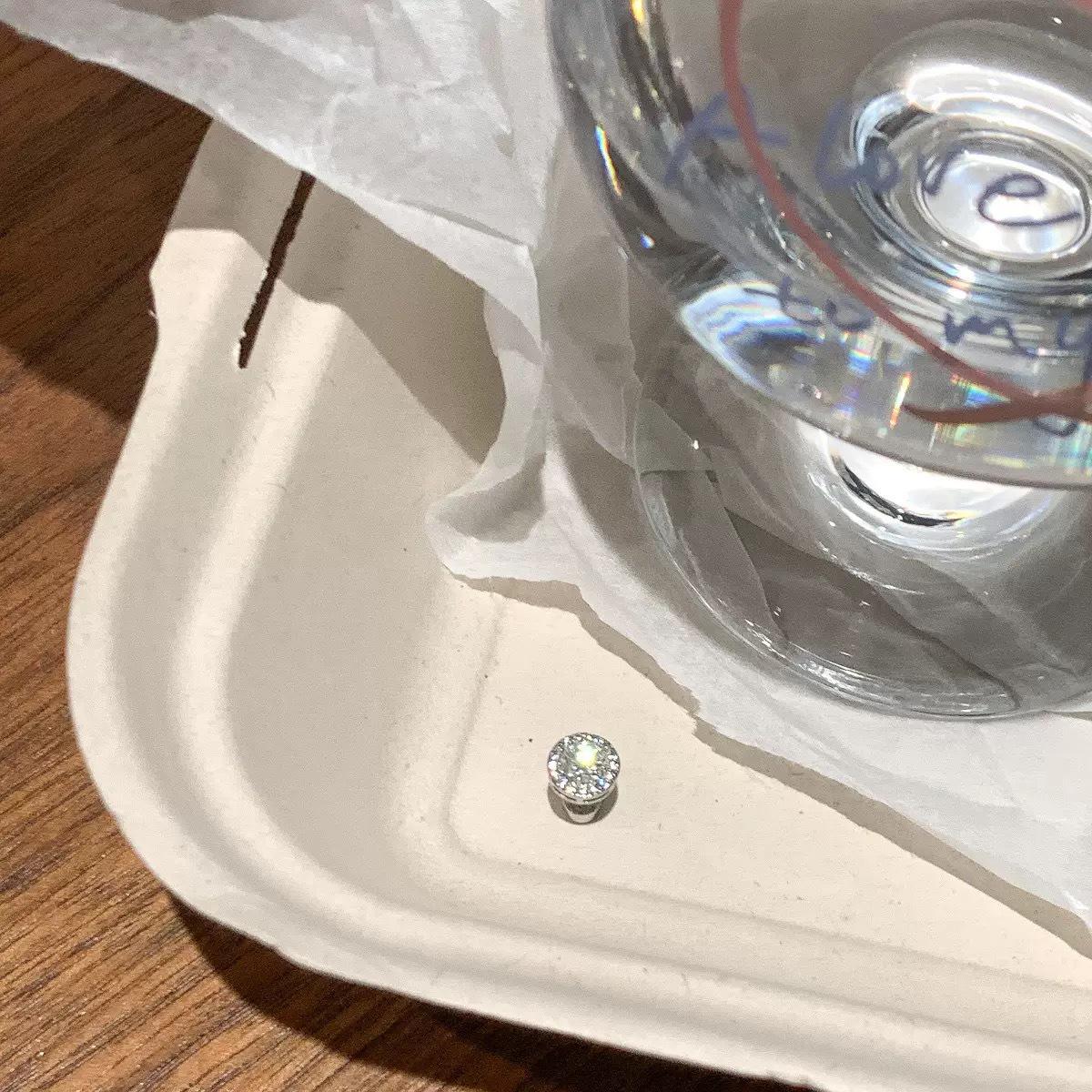 Round Zircon Diamond Titanium Ear Studs - Sleep-Friendly Minimalist Style for Ear Care