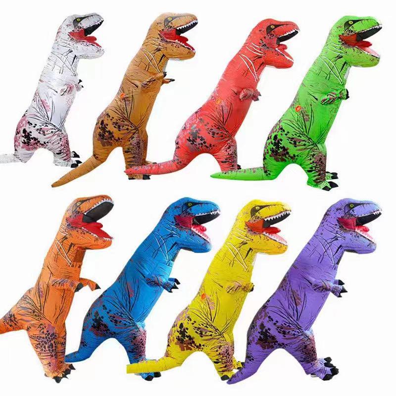 Dětský legrační kostým maskota dinosaura - Tyrannosaurus Rex Halloweenské představení Rekvizity