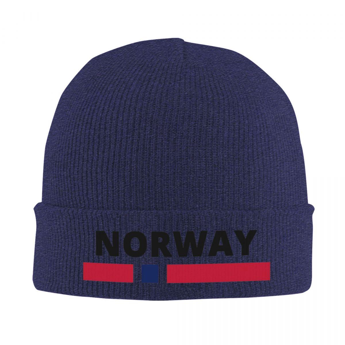 

Norway Flag Warm Knitted Cap Fashion Bonnet Hat Autumn Winter Outdoor Beanies Hats for Unisex Adult One Size
