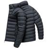 Mens Lightweight Winter Down Jacket Slim Fit Stand Collar Zip-Up Warm Outdoor Coat