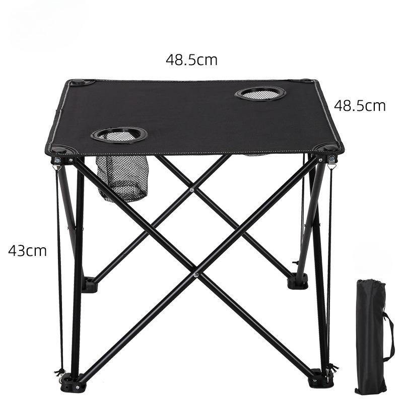

Camping Folding Table Waterproof Picnic Table Foldable Art Sketching Leisure Outdoor Folding Dining Table Small Cloth Table чорний