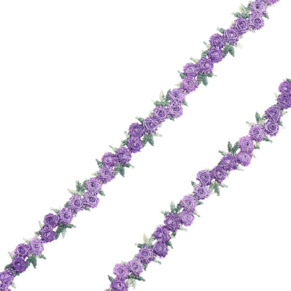 Clothes Accessories Wedding Dress Polyester Embroidered Flower Lace Trim Water Soluble Ribbons Fabric Trim