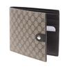 Gucci GG Impression Leather Bifold Wallet Grey Black Daily Travel 281951-FX53N-9643