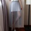 Fusta din tifon transparentă Elegantă Respirabilă Fermecătoare Elegantă La modă Fusta din plasă cu un singur strat Haine de vară