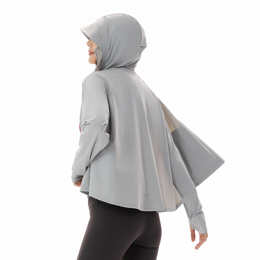Li Ning Fitness Series Hooded Letter Logo Fitness Jacket Women jackets AFDW732-3