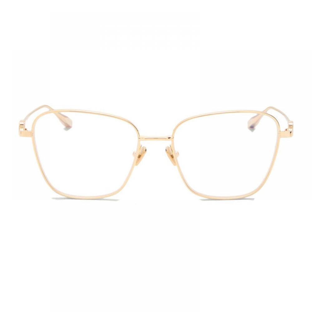 Valentino Eyeglasses Square Full Rim  Gold Frame And Clear Demo Lens Lens Vlx 167aa Gold