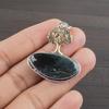 Pendente Designer Gioiello in Argento Sterling 925 con Pietra Naturale Seraphinite 1.47" AJP-2185