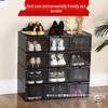 Magnetic Clear Hard Plastic Drawer Shoe Box - Space-Saving Thickened Shoe Storage Rack