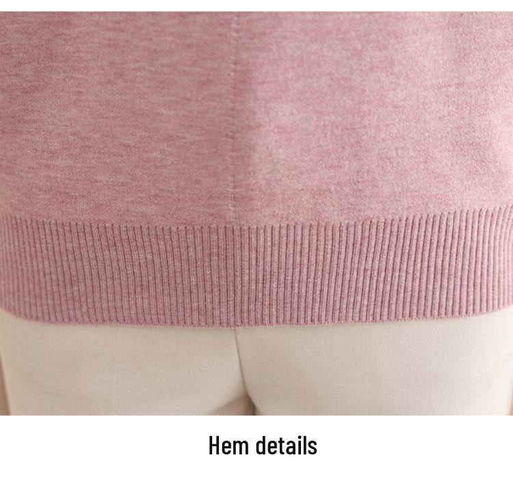 Stylish Knitted Sweater for Middle-aged Women: Warm Winter Base Layer