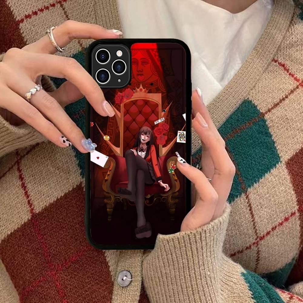 Anime Kakegurui Jabami Yumeko Phone Case Silicone PC+TPU For For IPhone 11 12 13 14 15 16 Plus Pro Max Cover