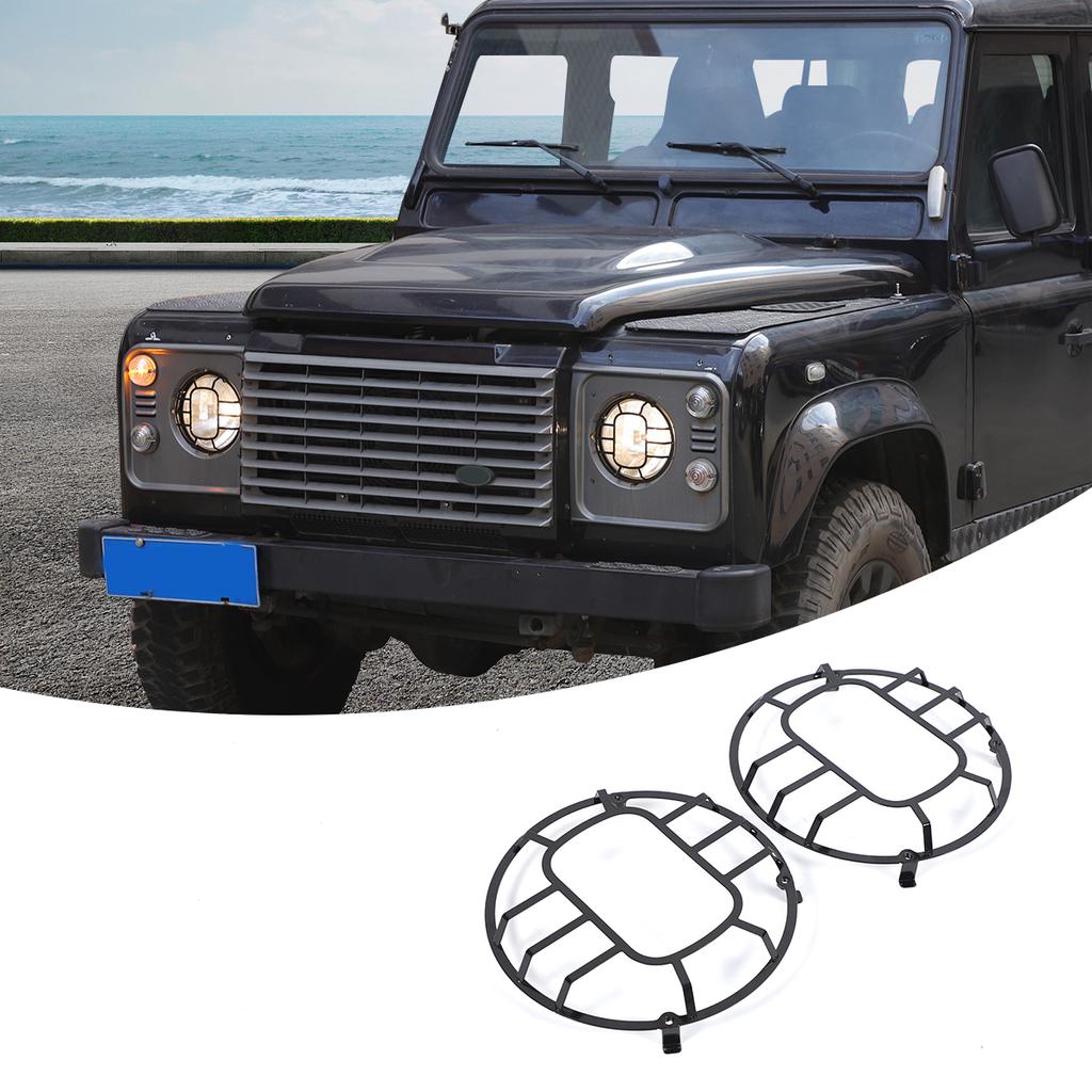 For Land Rover Defender 90 110 130 2004-18 Car Headlight Tail Lamp Protective Cover Car Light Protection cover  Car Accessories