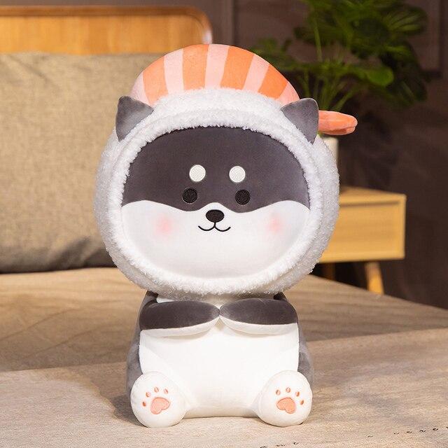 Lovely Animal Shiba Inu &Husky Plushie Toys Super Cute Dolls Stuffed Animal Pillow Nice Birthday Gift for Children