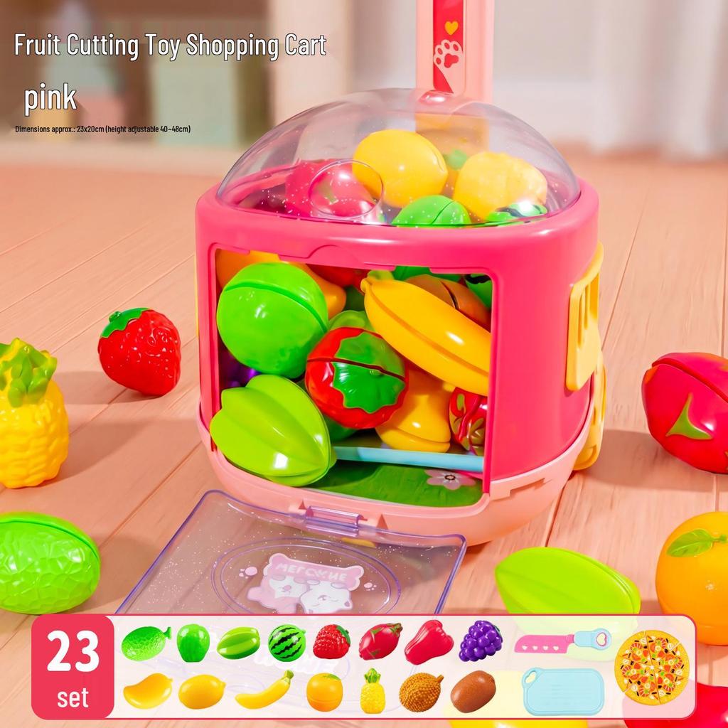 Kids' Fruit & Veggie Play Set: Qie Qie Le Kitchen Toys for Girls