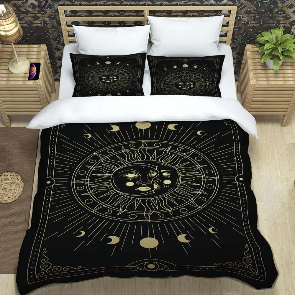 Mysteriöses Retro-Universum 3D-gedruckte Bettwäsche Queen-Bettwäscheset Kundenspezifisches King-Size-Bettwäscheset Weich und bequem