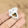 Mothers day Deal 925 Silver Natural Picture Jasper Promise Flower Statement Ring