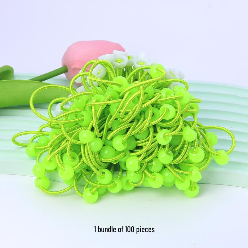 

Handmade Children s Hair Bow with Elastic Band - Colorful DIY Accessory флуоресцентный зеленый