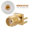 10PCS Copper SMA Female Connector 50 Ohm Impedance Gold Plated RF Connector 1.6mm Clip Edge RF Connector Adapter RF Applications
