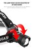 XHP99 LED Motion Rechargeable Headlamp with 5 500m Adjustable Tactical IPX6 Waterproof Head Torch for Disaster and Emergencies High-Power Headlight,