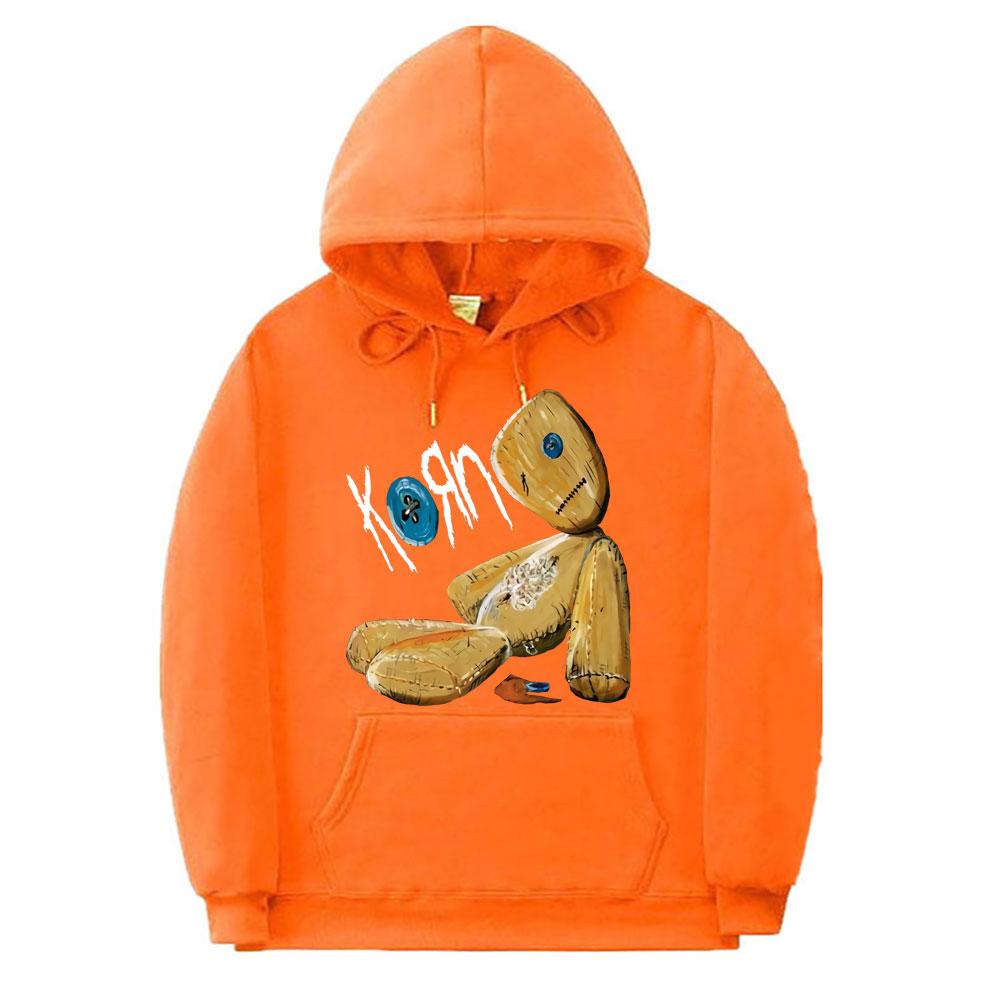 KORN ISSUES ROCK BAND NOVINKA ČERNÁ Streetwear Unisex Alternativní kovy Mikina Unisex Dámské Vintage Oversized Mikiny Unisex mikina