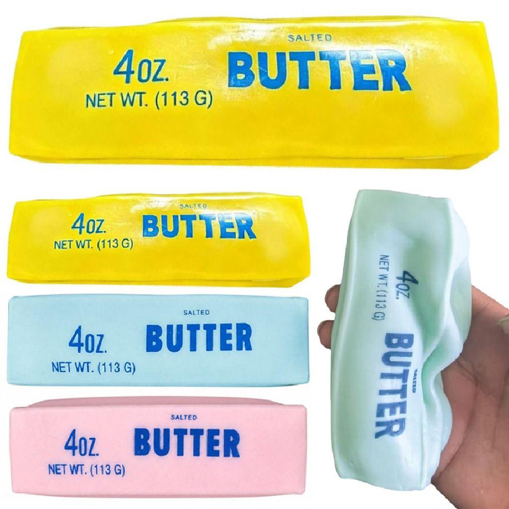 Non Rebound Butter Stick Squeezing Toy Plasticity Butter Stick Squishy Toy Office Desk Toy