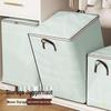 Clothes & Quilts Storage Bags, Durable Cotton Wardrobe Organizers for Packing & Moving