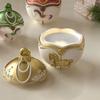 QX2E Christmas Ball Silicone Cup Molds Resin Jar Mould With Lid Easy Demolding