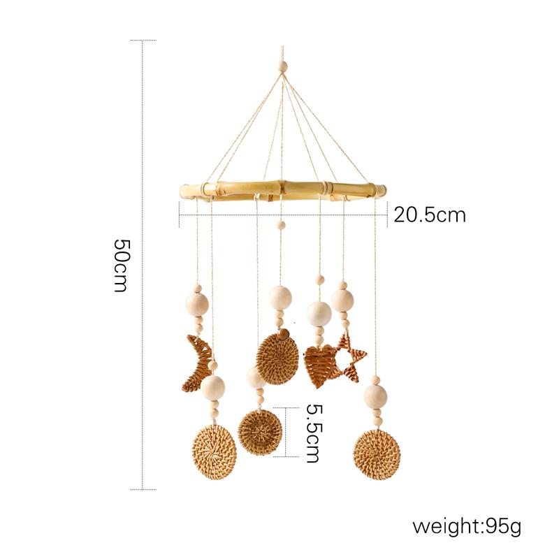 Baby Wooden Bed Bell Bracket Mobile Hanging Rattle Toys Crib Bracket Hanger Baby Crib Mobile Bed Bell Toy Holder Arm Bracket