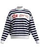High Neck Knit Golf X Navy L [Pin Apparel] Women's (Striped) / / 622-3275900 120_White