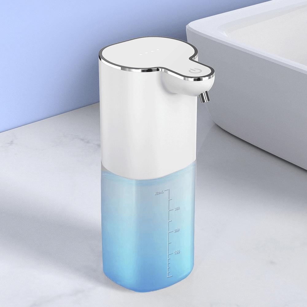 

400 мл Автоматический пенный дозатор для мыла Бесконтактный сенсор Пенный Перезаряжаемый Большая емкость Умный дозатор с регулируемым переключателем