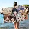 Anime Nekoparas Big Microfiber Beach Towels Quick Dry Towel Sand Beach Towels Pool Towel For Travel Swim Pool Yoga