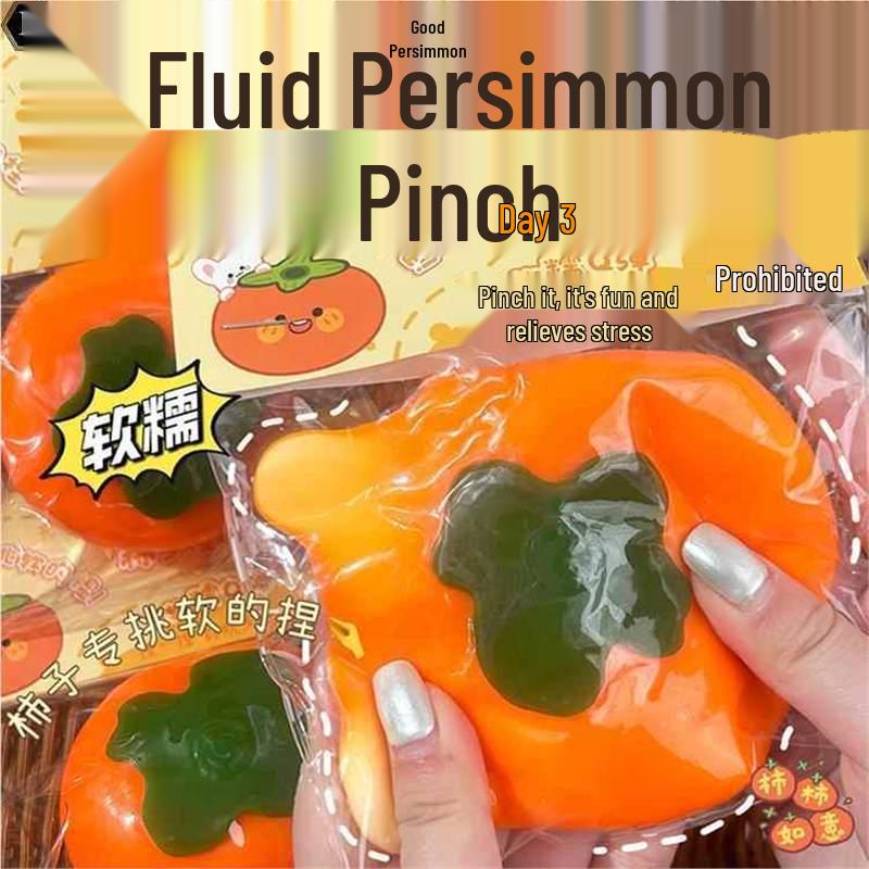 

Realistic Persimmon Squeeze Toy - Stress Relief & Slow Rebound Prank Gift Standard