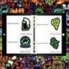 50 Cute Neon Halloween Cartoon Stickers for DIY Decor: Phone Cases, Water Bottles, Notebooks