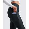 CRZ YOGA Women's Winter Fleece-Lined Yoga Leggings, High-Waisted, Sweat-Wicking, Quick-Drying, Cold Protection, 28-Inch Inseam, Dark Navy, Size XS