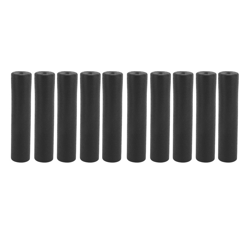 10Pcs Fitness Equipment Handle Grips Pipe Tube Wrap Handle Bars Grips Protective Sleeve Black