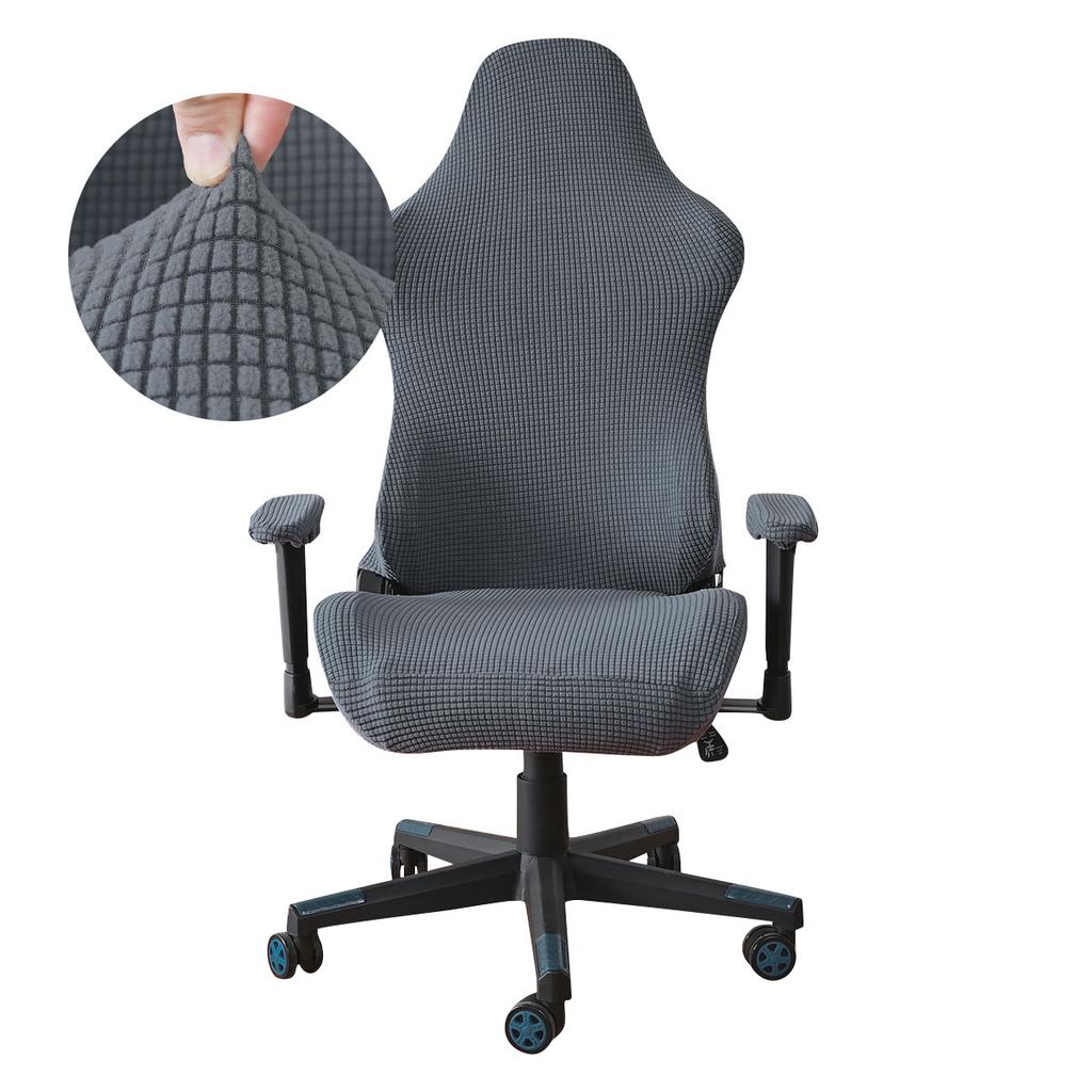 Elastic Fleece Jacquard Gaming Chair Cover Stretch Dustproof Seat Protect Cover Office Computer Seat Covers for Home