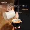 SIMELO Coffee Art Latte Art Pitcher, 304 Stainless Steel Pointed Spout Coffee Cup, Milk Frother Cup, 600ML with Scale