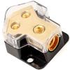 0/2/4 Gauge in 4/8/10 Gauge Out Verteilerblock Massekabelverteiler für Auto-Stereoanlage und Verstärkerinstallation