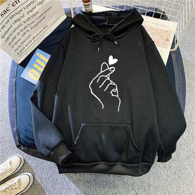 Moletom Casual Tendência Estilo Coreano Outono Masculino com Capuz, Versátil Manga Longa Esportivo Pulôver com Pelúcia