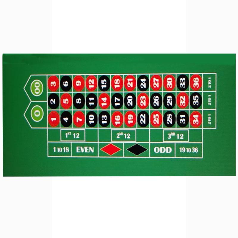 

90x180см Стіл для гри в рулетку та карти Texas, Фетровий килимок, Нетканий