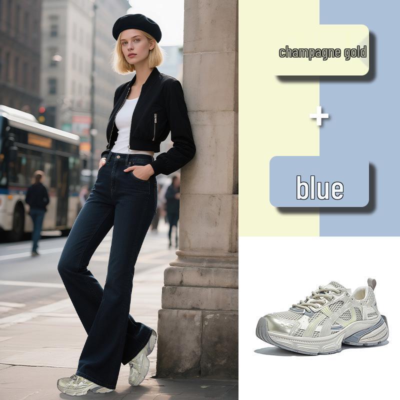 Herbst 2025 Damen Laufschuhe mit dicker Sohle und Höhenerhöhung - Saugfolien-Dad-Schuhe für lässigen, vielseitigen Sport.