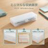 NUOLUX Large Capacity Plastic Pencil Snap Transparent Matte Stationery Storage Pencil Clear Tool and Small Item Office Case, Closure, Finish, Box,