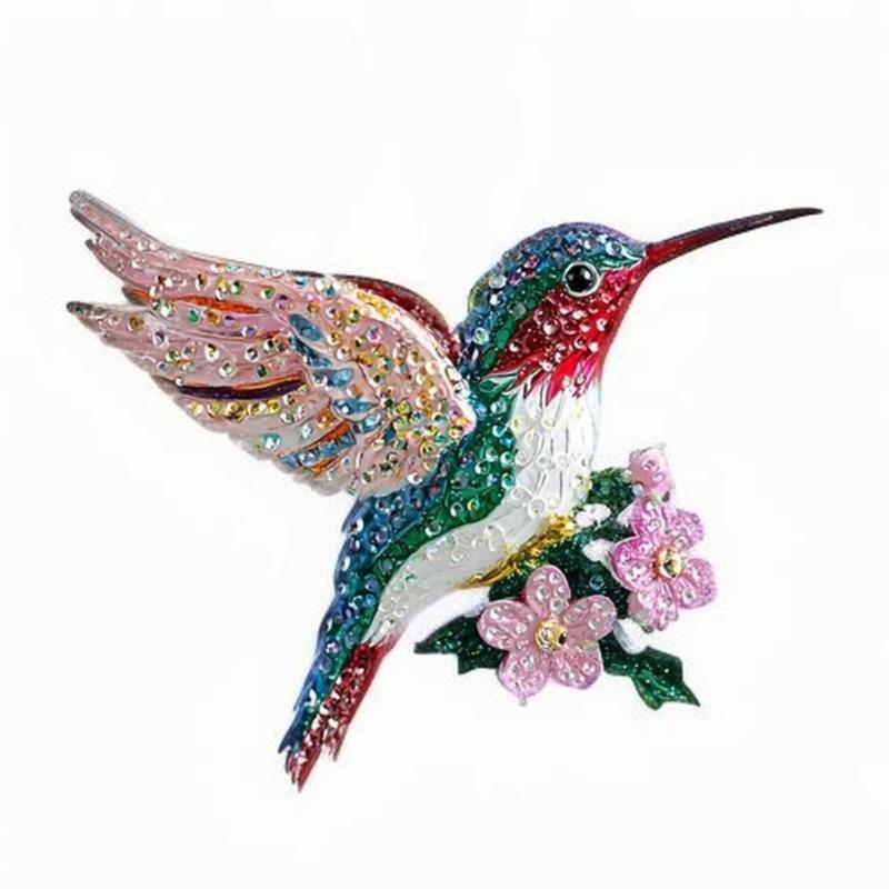 Hummingbird Hanging Ornament Acrylic Bird Pendant Christmas Tree Decoration For Festival Tree Wreath Window Display