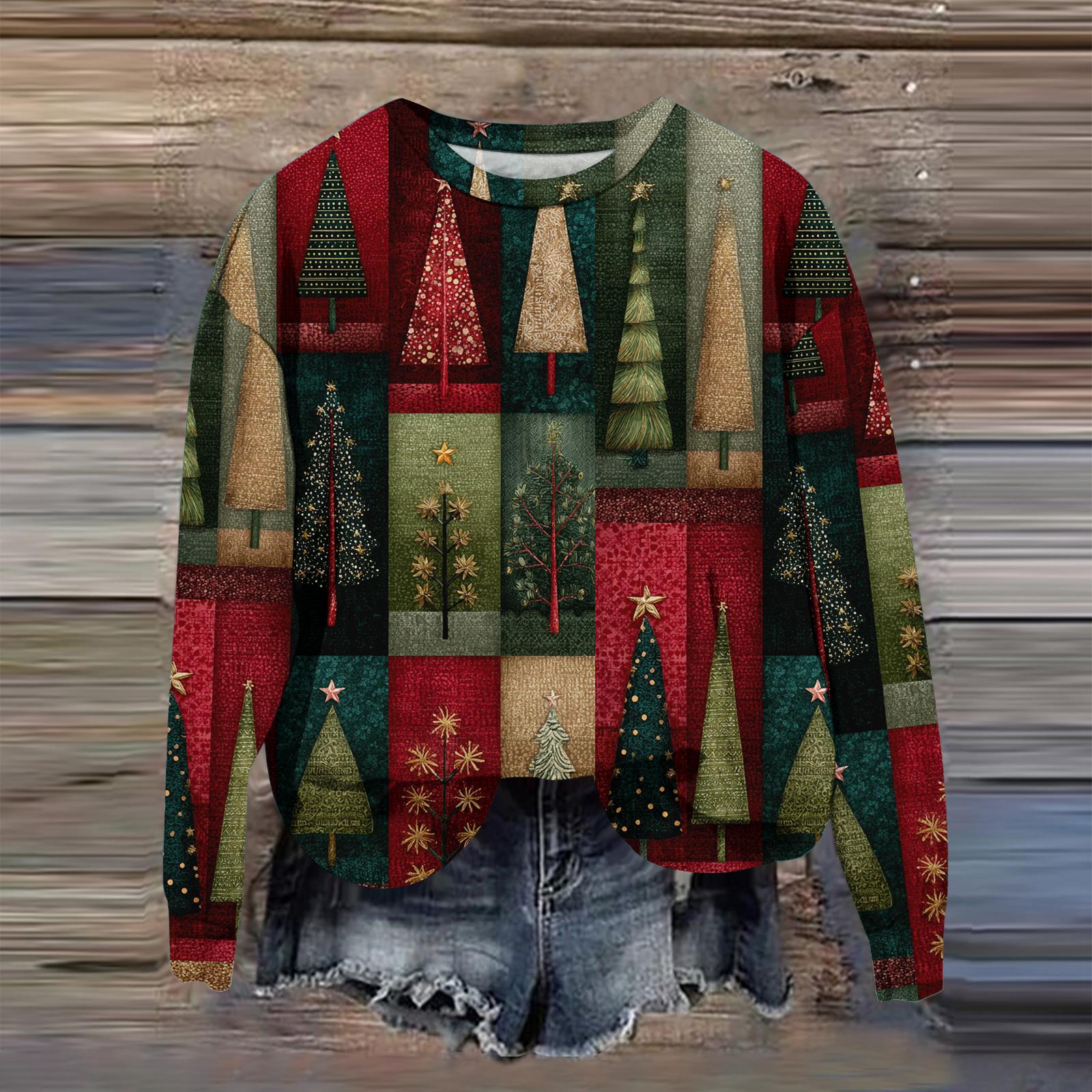 

Жіночий модний світшот з принтом, з довгим рукавом, вільного крою, з круглим вирізом, топ на осінь XXXXL