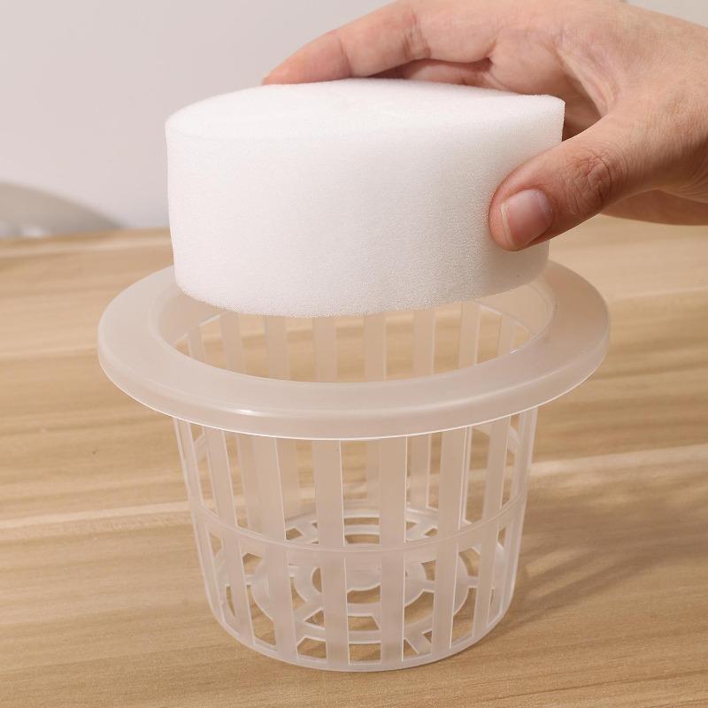 Hydroponic Vegetable Seedling Planting Basket Round Plant Growing Net Nursery Pots Garden Plants Soilless Plastic Basket Holder