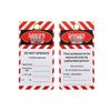 Safety Warning Tag