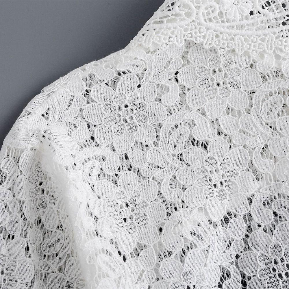 Cape Lace Fake Collar Cloak Flower Scarves Elegant Lace Shawl  Clothes Decoration