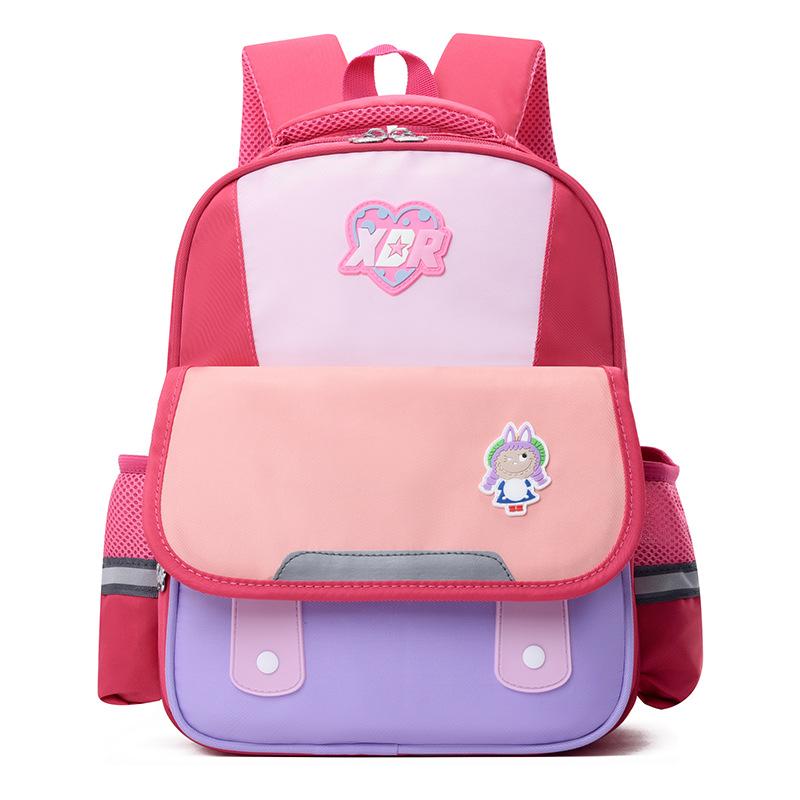 School bag, primary school students first grade leisure burden reduction backpack, preschool children's backpack