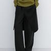 EMBRACE COLLECTION Super Fine Merino Layering Wrap Skirt_Taiga